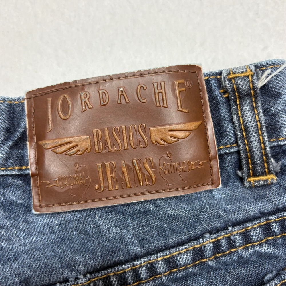 Vintage 90s Jordache Basics High Waisted Straight Leg Mom Jean Dark Wash Sz 9/10 - Picture 12 of 16